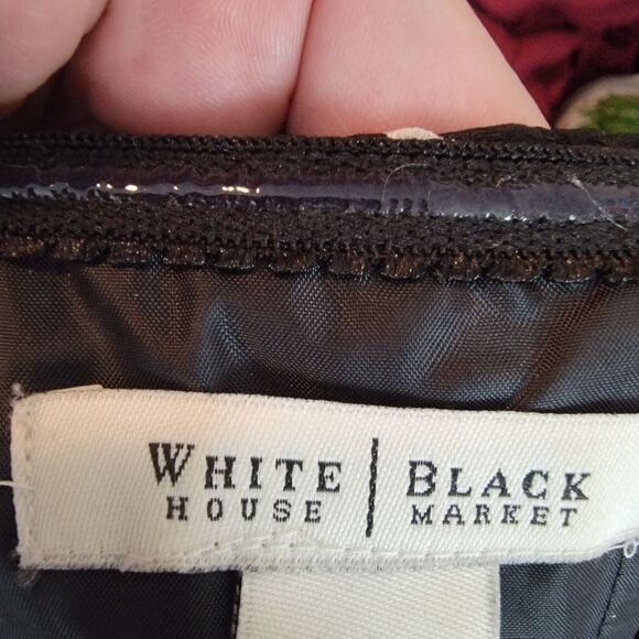 WHBM Strapless silk fit and flare mini dress size 0 - Picture 7 of 9